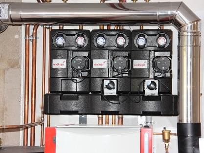 Chauffage d'une maison extension en bois