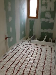 Chauffage d'une maison extension en bois